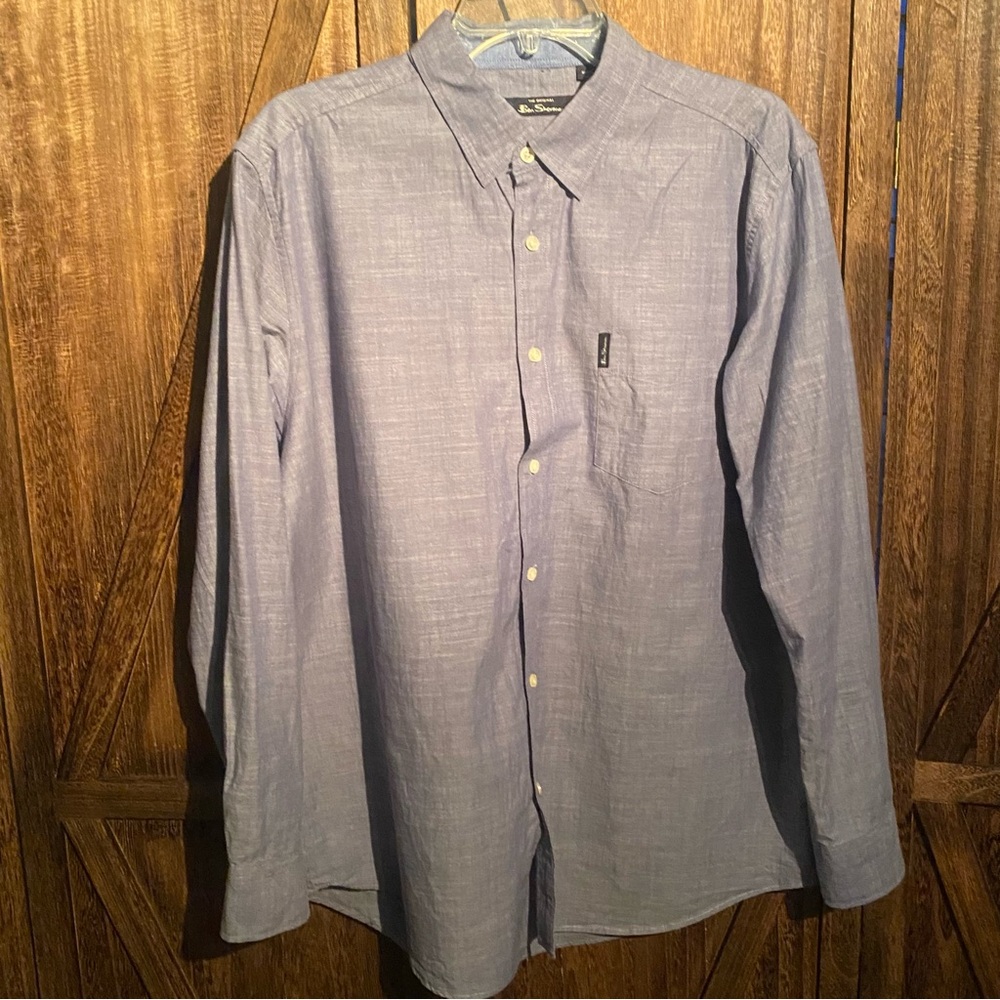 Ben Sherman Light Blue Button-Down Shirt